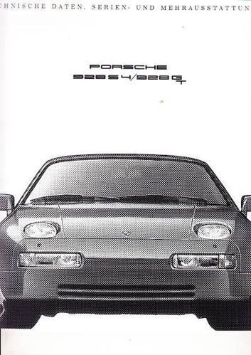 Technikprospekt Porsche 928 S4 GT August 1990