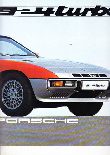 Autoprospekt Porsche 924 Turbo 80er Jahre