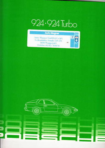 Autoprospekt Porsche 924 - 924 Turbo