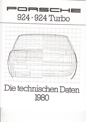 Technikprospekt Porsche 924 - 924 Turbo 1980