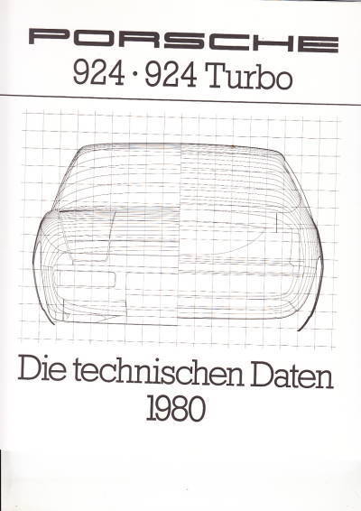 Technikprospekt Porsche 924 - 924 Turbo 1980