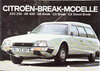 Autoprospekt Citroen Programm Break Modelle 11- 1976