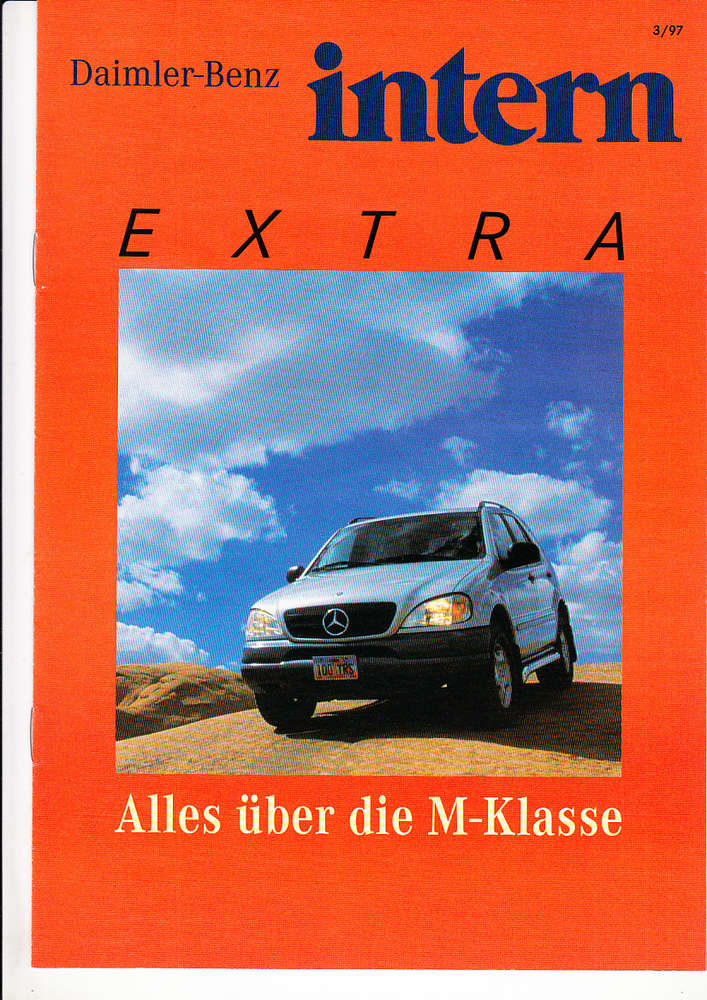 Autozeitschrift Mercedes intern M Klasse 1997