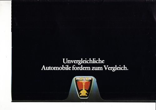 Autoprospekt Rover 2600 S
