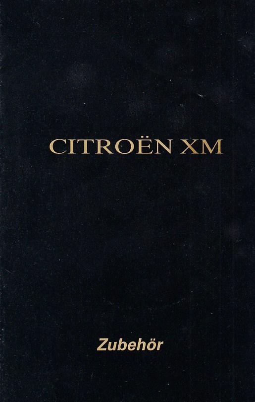 Autoprospekt Citroen XM Februar 1991