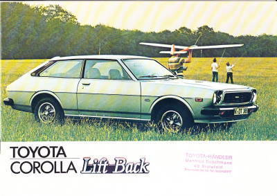Autoprospekt Toyota Corolla Liftback März 1976