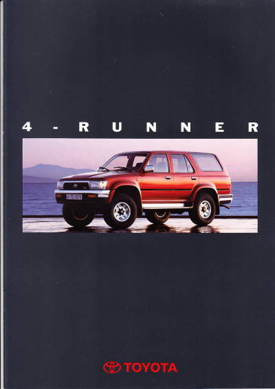 Autoprospekt Toyota 4-Runner Oktober 1993