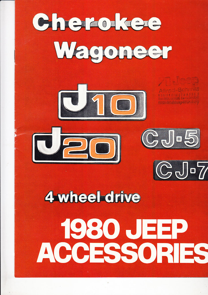 Autoprospekt Jeep Zubehör 1979 englisch