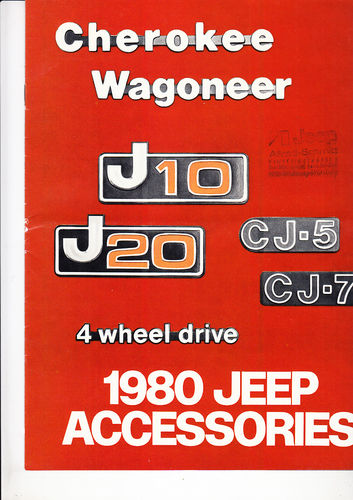 Autoprospekt Jeep Zubehör 1979 englisch