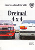 Autoprospekt Lancia 4x4 Programm April 1986