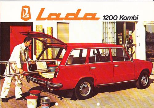 Autoprospekt Lada 1200 Kombi gelocht