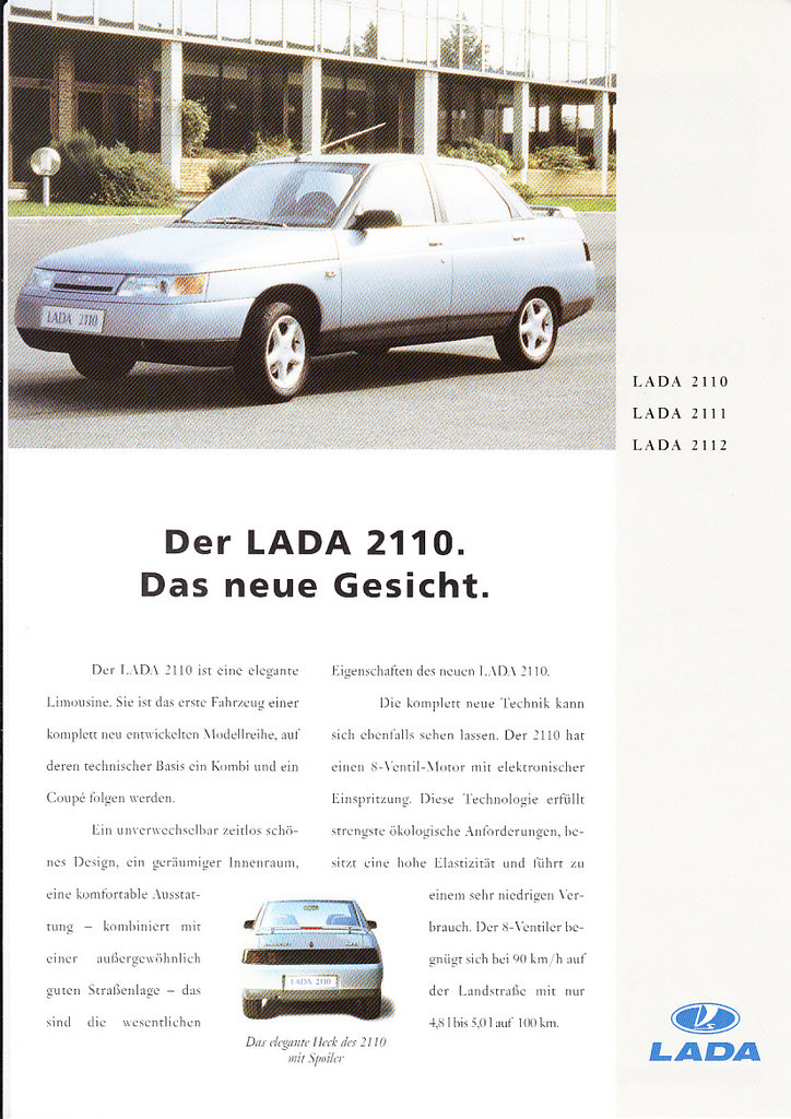 Autoprospekt Lada 2110 April 1996