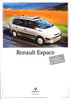 Autoprospekt Renault Espace Oktober 1996