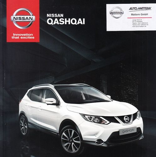 Autoprospekt Nissan Qashqai Juli 2014