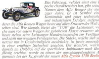 Alfa Berlina Autoprospekte
