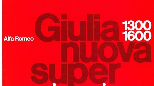 Autoprospekt Alfa Romeo Giulia 1974 gelocht