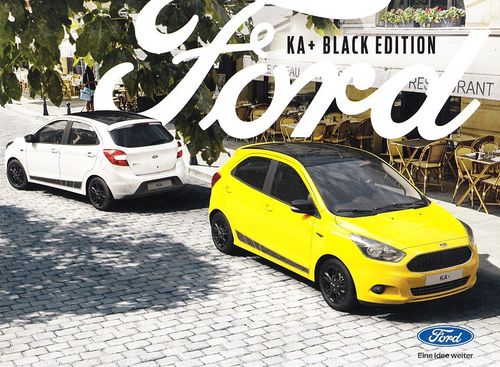Autoprospekt Ford Ka + Black Edition 12 - 2017