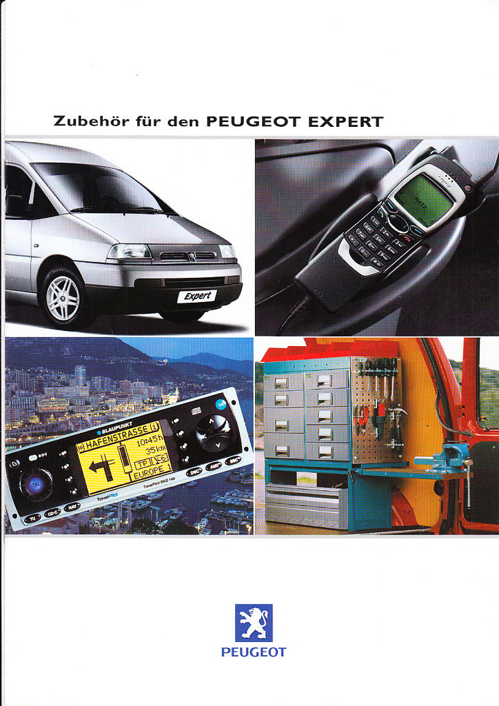 Autoprospekt Peugeot Expert Zubehör Februar 2001