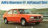 Autoprospekt Alfa Romeo Alfasud 5m 1976