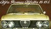 Autoprospekt Alfa Romeo Alfetta 1.6 1.8 L 1977