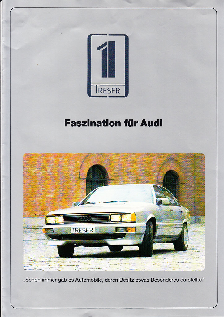 Autoprospekt Treser Audi 100 - 100 quattro 1984