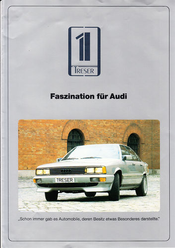 Autoprospekt Treser Audi 100 - 100 quattro 1984
