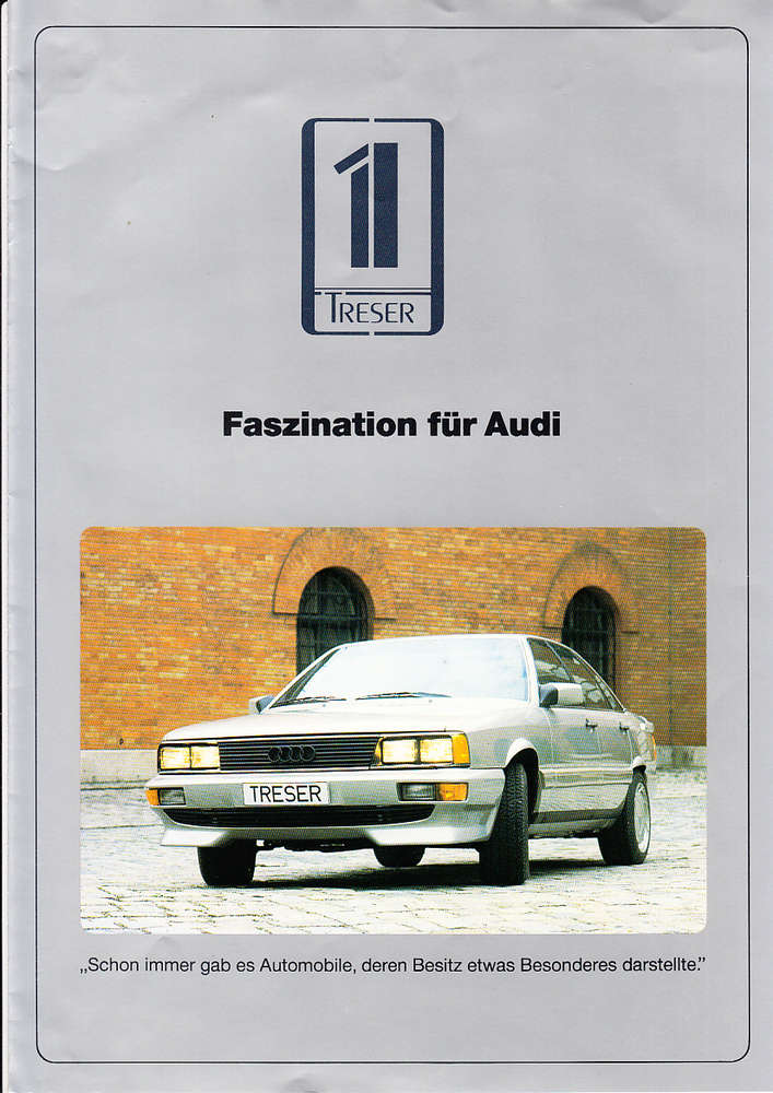 Autoprospekt Treser Audi 100 - 100 quattro 1984