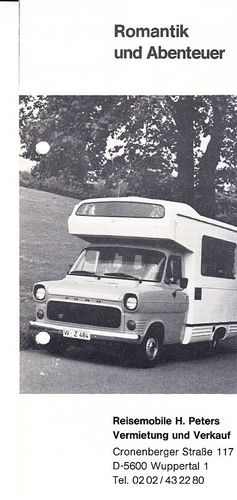 Autoprospekt Reisemobile Peters