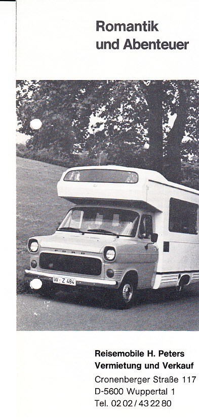 Autoprospekt Reisemobile Peters