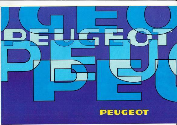 Autoprospekt Peugeot PKW Programm 1980