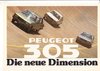 Autoprospekt Peugeot 305 1978