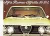Autoprospekt Alfa Romeo Alfetta 1977 gelocht