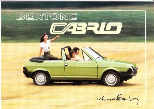 Autoprospekt Bertone Cabrio Fiat Ritmo