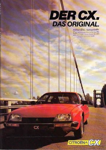 Autoprospekt Citroen CX Juni 1984