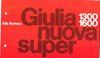 Autoprospekt Alfa Romeo Giulia Super 1977 gelocht