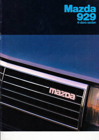 Autoprospekt Mazda 929 Norwegen November 1982