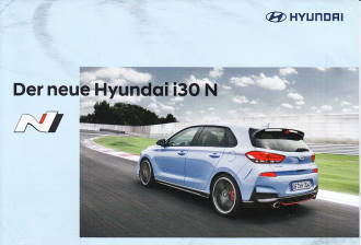 Autoprospekt Hyundai i30 N August 2017