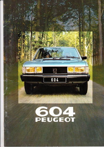 Autoprospekt Peugeot 604 1980