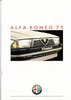 Autoprospekt Alfa Romeo 75 Januar 1987