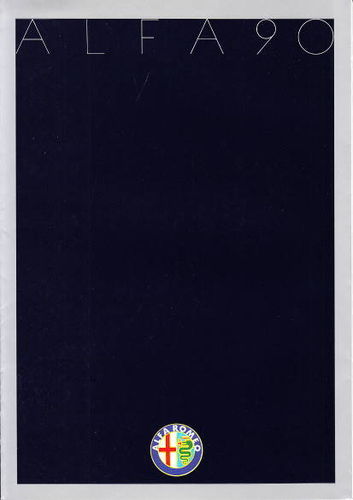 Autoprospekt Alfa Romeo 90 Juli 1985
