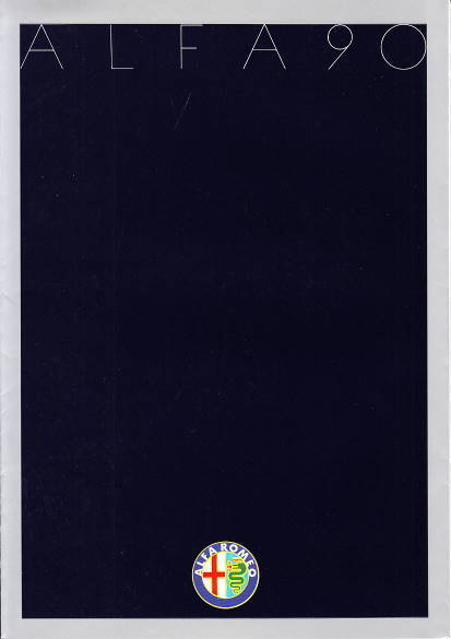 Autoprospekt Alfa Romeo 90 Juli 1985