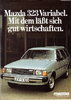 Autoprospekt Mazda 323 Variabel Dezember 1980