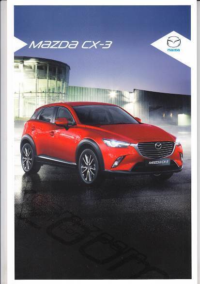 Autoprospekt Mazda CX 3 Juni 2015