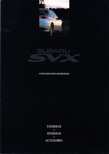 Autoprospekt Subaru SVX Accessoires