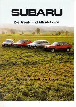 Autoprospekt Subaru PKW Programm April 1981