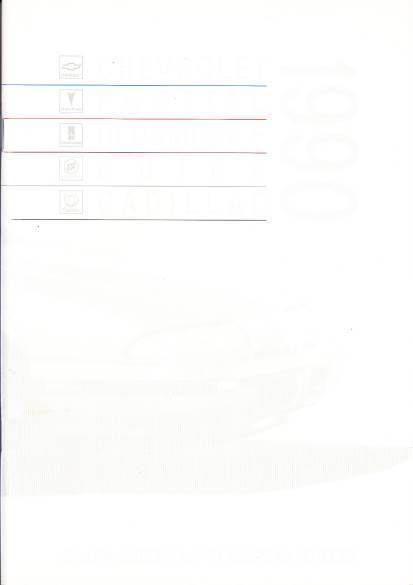 Autoprospekt GM PKW Programm 1990