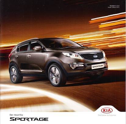 Autoprospekt Kia Sportage Januar 2015