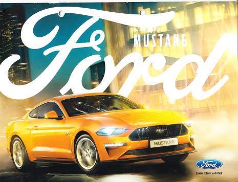 Autoprospekt Ford Mustang  8 - 2017 gelocht