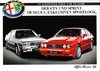 Autoprospekt Alfa Romeo GTV und  Sprint 4 - 1985
