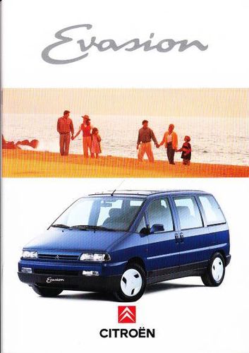 Autoprospekt Citroen Evasion Juni 1994